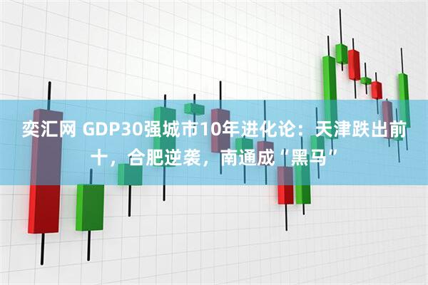 奕汇网 GDP30强城市10年进化论：天津跌出前十，合肥逆袭，南通成“黑马”