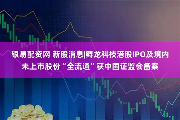 银易配资网 新股消息|鲟龙科技港股IPO及境内未上市股份“全流通”获中国证监会备案