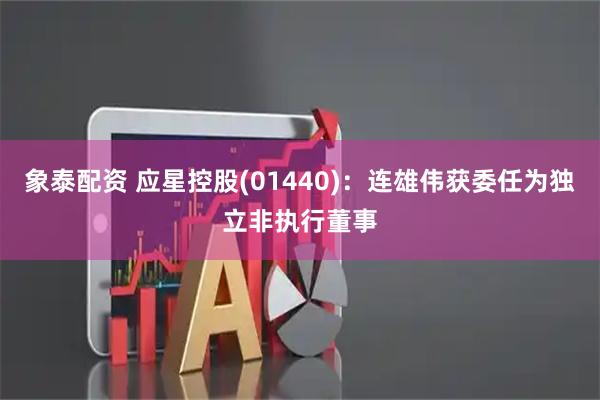象泰配资 应星控股(01440)：连雄伟获委任为独立非执行董事